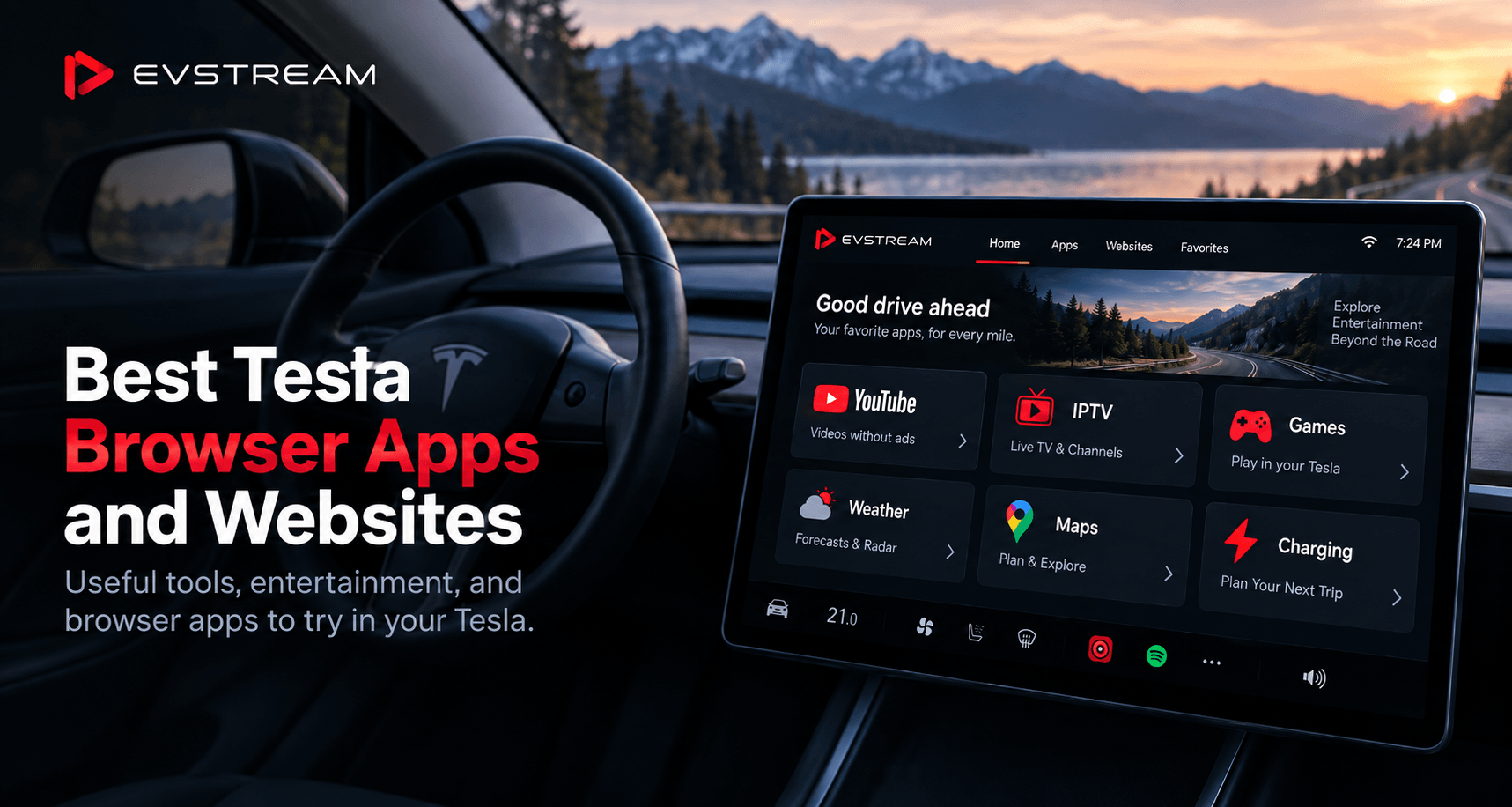 Best browser apps and websites to use on a Tesla touchscreen